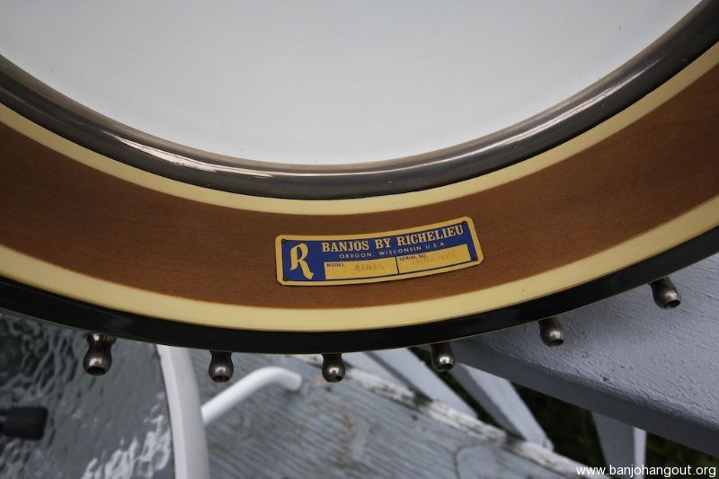 Richelieu Model 4003 Golden Eagle Archtop Bluegrass Banjo Used Banjo