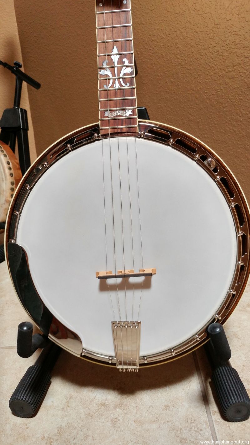 For Sale Bishline Custom Heirloom banjo and case Used Banjo For Sale