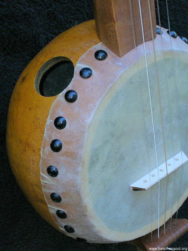 Gourd Banjo 019 Greenman Used Banjo For Sale at