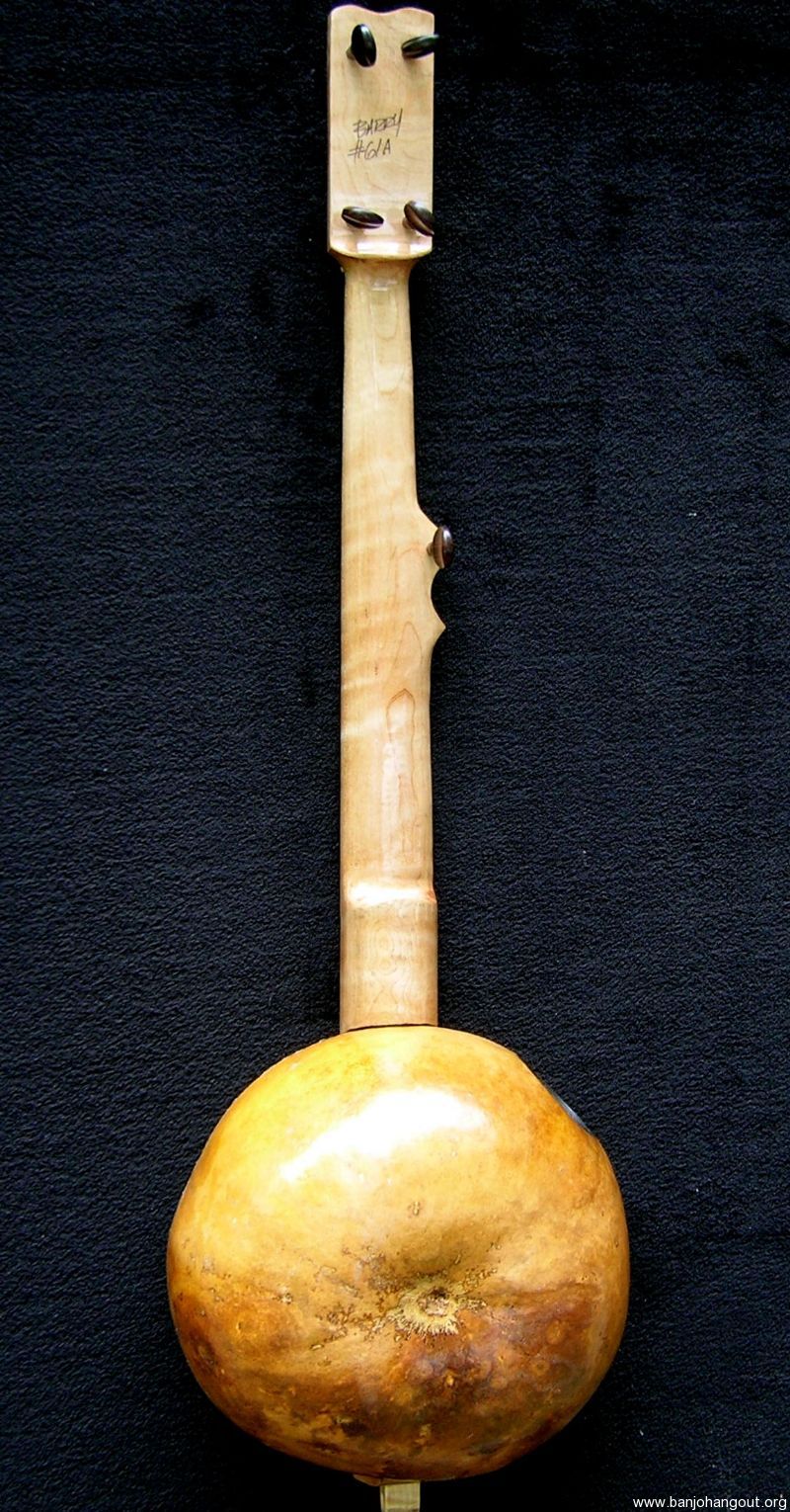 Barry Sholder Gourd Banjo fretless 061A "A scale" Used Banjo For Sale at
