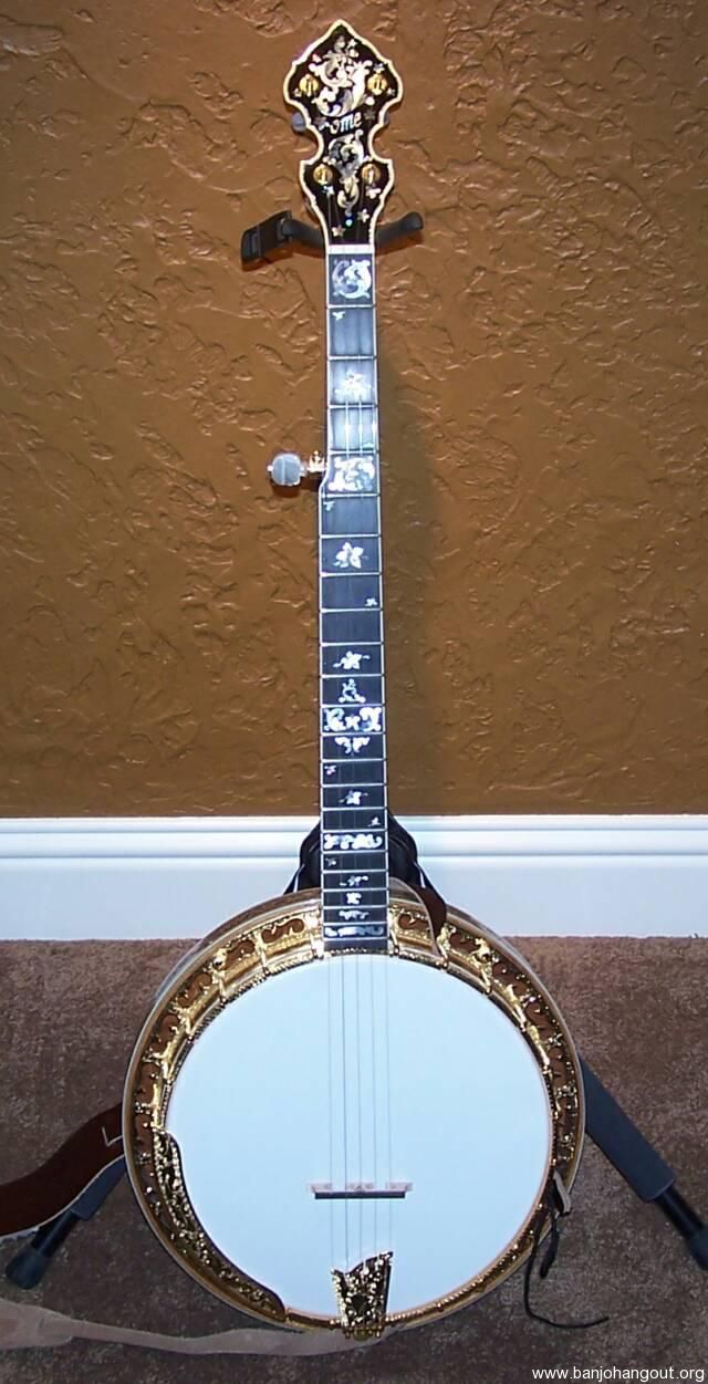 2006 OME Wildflower Bluegrass Banjo (SN 4555) Used Banjo For Sale at