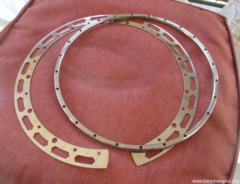 SOLD Prewar Gibson Two Piece Flange, Nickel Plated Banjo Hangout