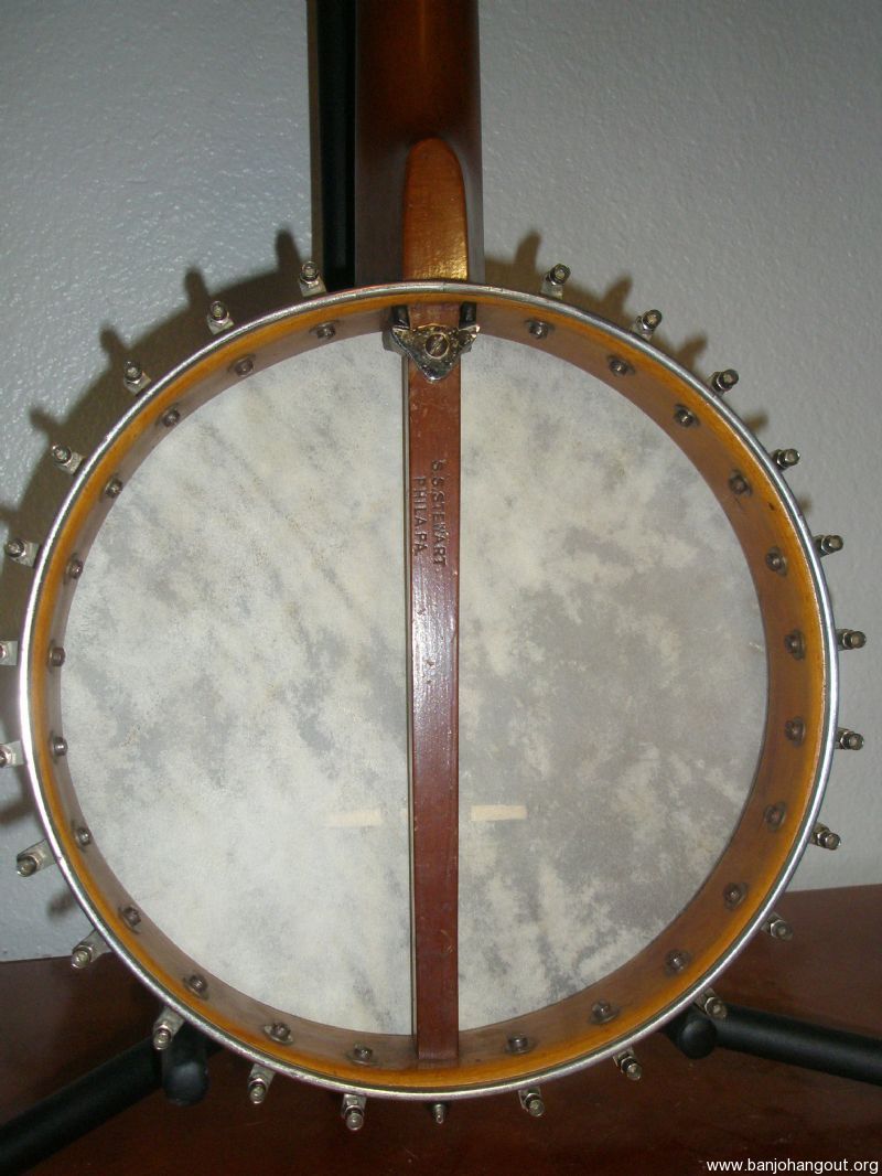 Pre 1888 SS Steward Banjo with Original Case Used Banjo For Sale at