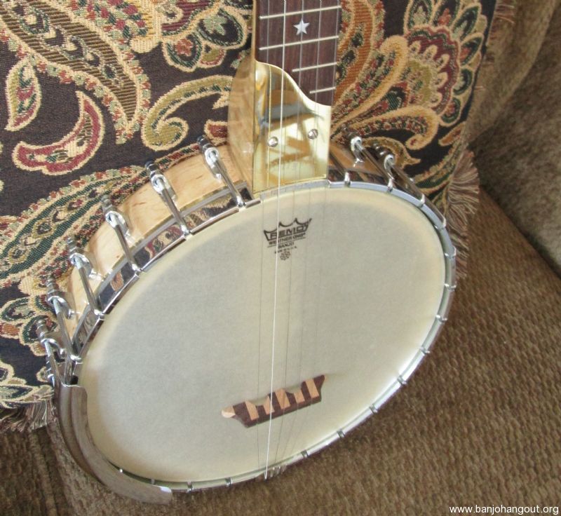 Old Style Tiger Maple Clawhammer Banjo..On Hold Used Banjo For Sale