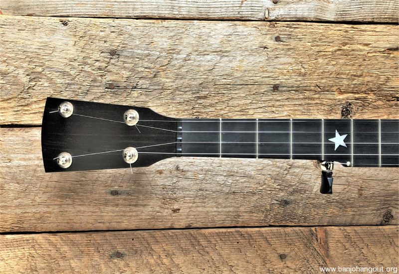 Curly Maple and Brass Short Scale Clawhammer style Banjo Used Banjo For Sale at