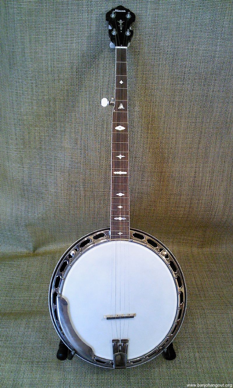 5 String BANJO Custom Built by Macon Stringed Instruments Used Banjo