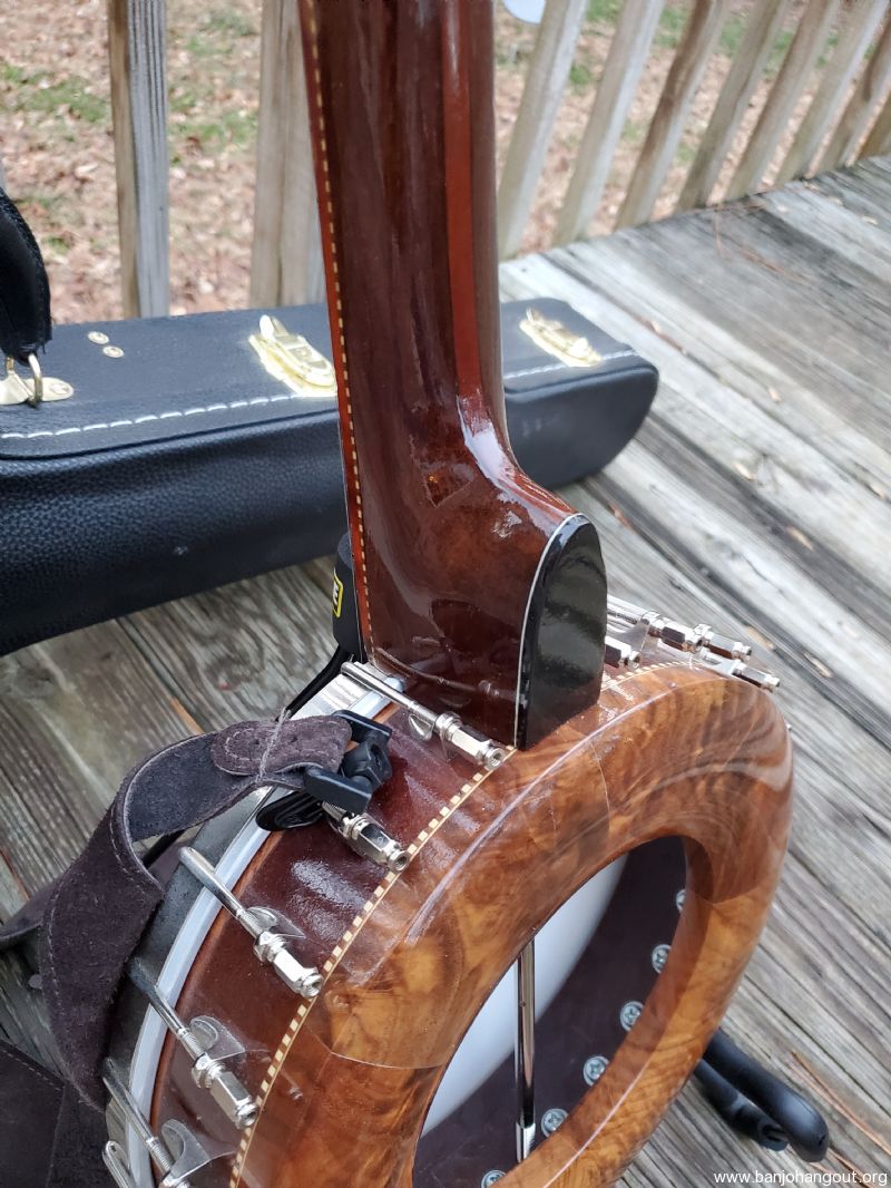 White Mountain Walnut Openback/Sholo Internal Resonator Banjo Used