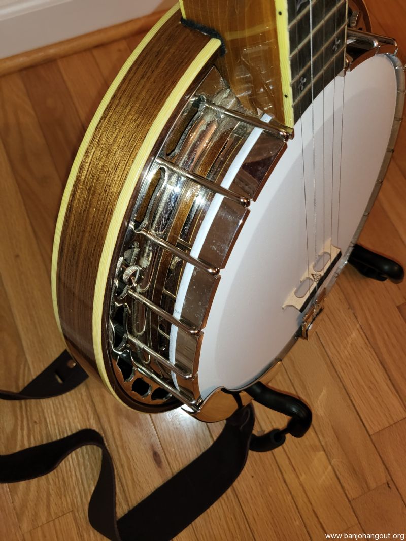 Janish Walnut Archtop Resonator Banjo Used Banjo For Sale at