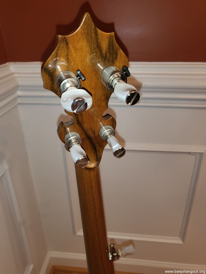 Janish Walnut Archtop Resonator Banjo Used Banjo For Sale at