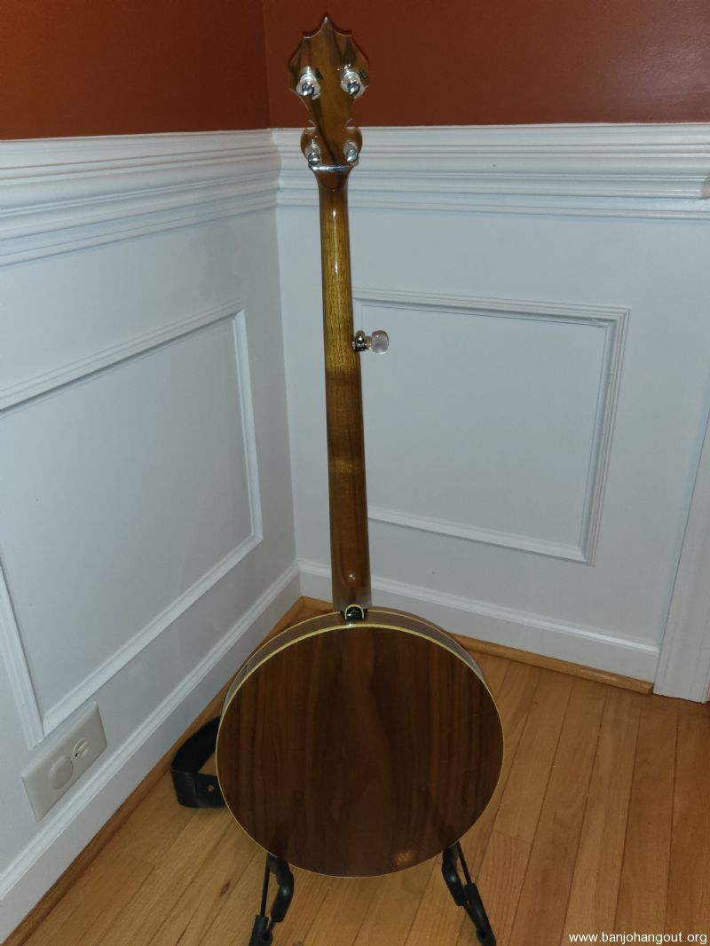 Janish Walnut Archtop Resonator Banjo Used Banjo For Sale at
