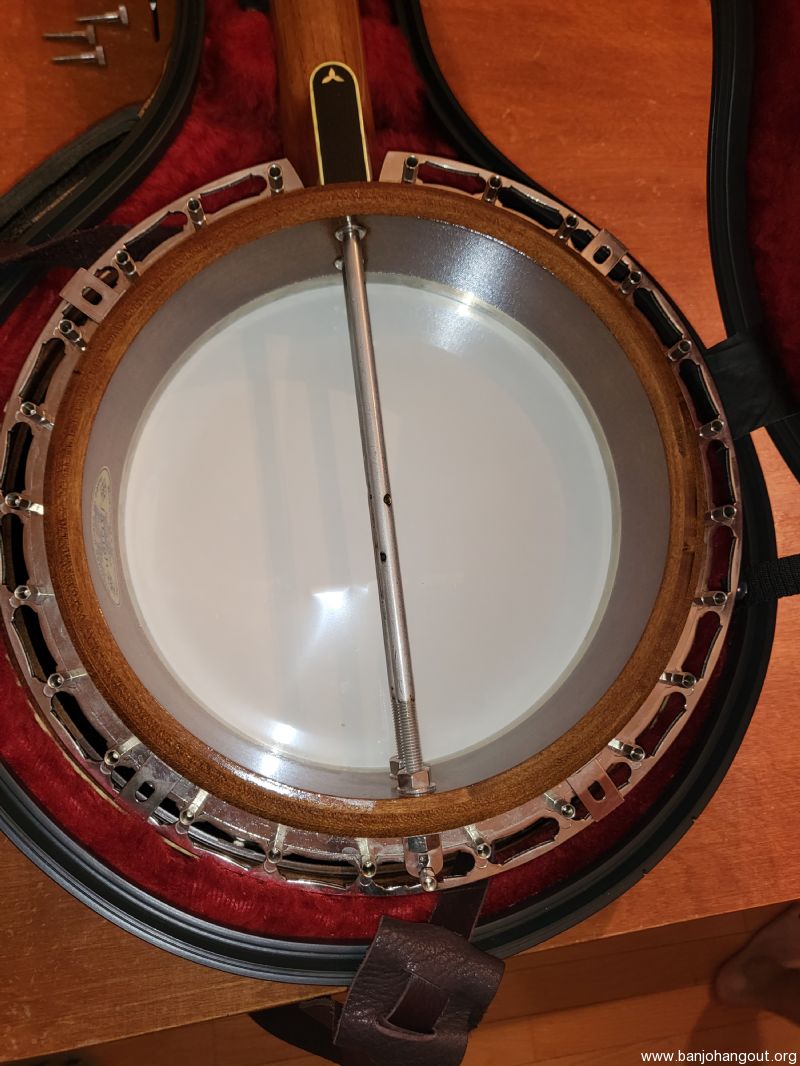 Janish Walnut Archtop Resonator Banjo Used Banjo For Sale at