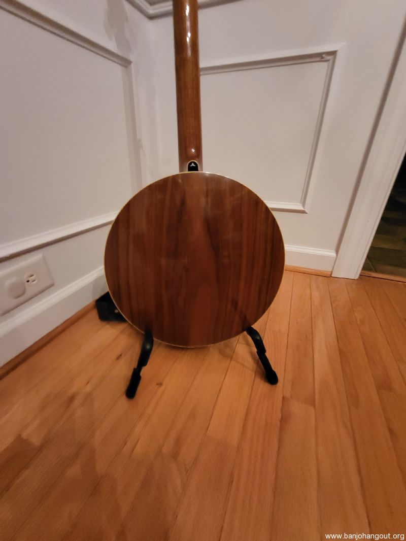 Janish Walnut Archtop Resonator Banjo Used Banjo For Sale at