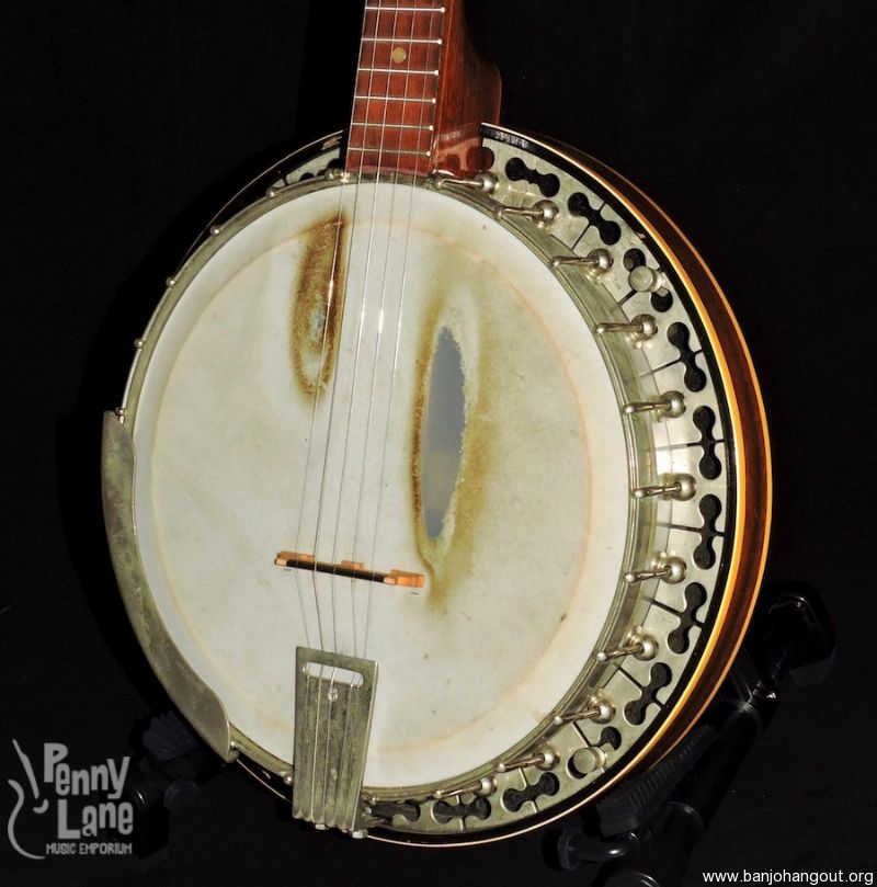USED VINTAGE ODE 6570 5 STRING ARCHTOP RESONATOR BANJO WITH CASE Used