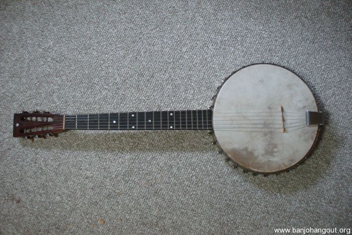 SOLD 1920 s Wurlizter 6 String Banjo with Vintage Gibson Case Used Banjo For Sale at BanjoBuyer
