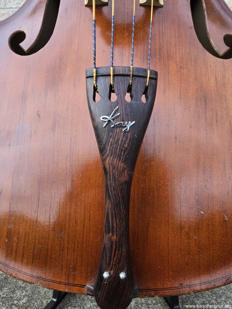 1963 Kay M-1 Upright Bass With Cover And Stand (Brazilian FB