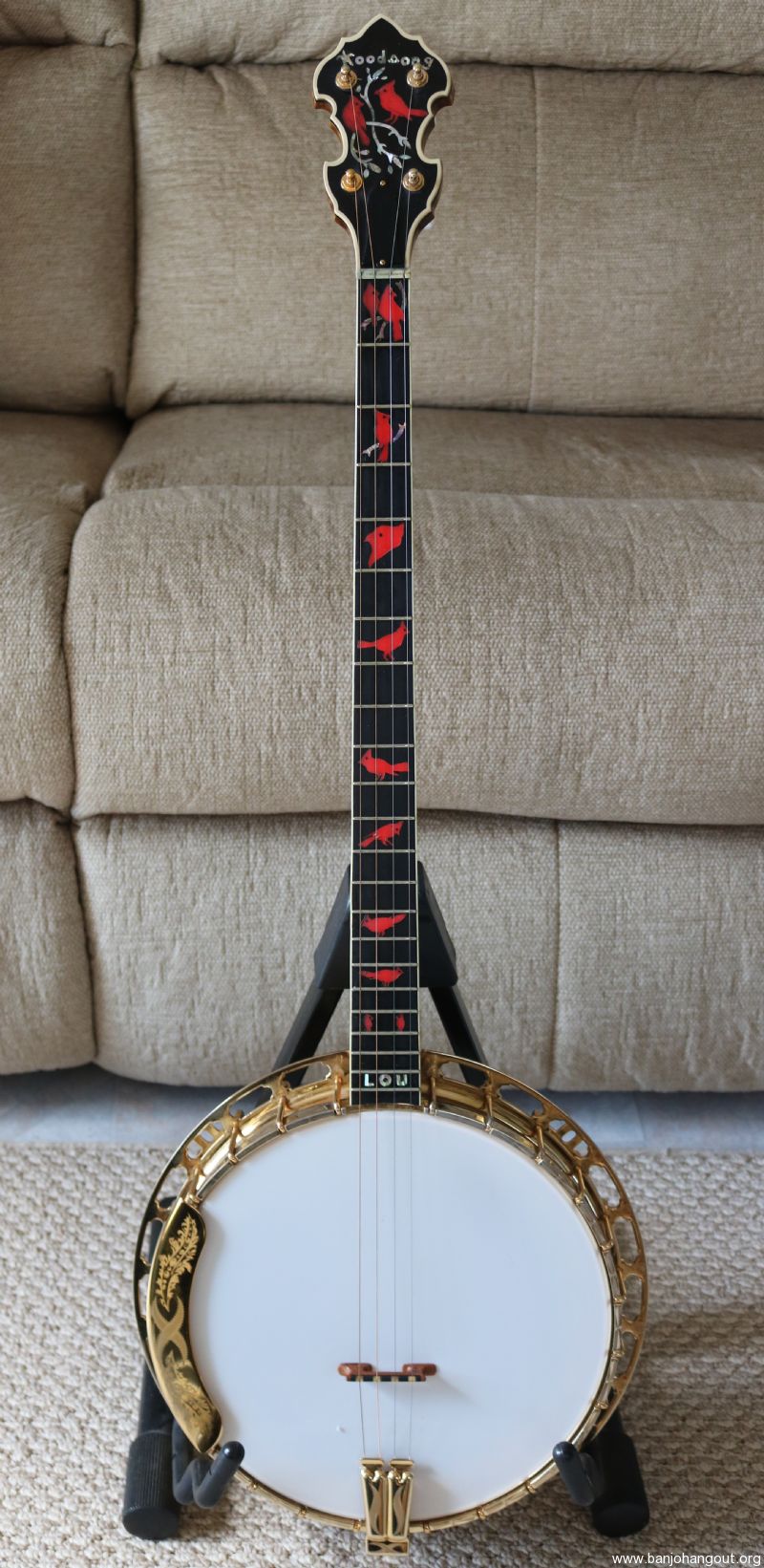 "The Cardinal" Plectrum Banjo Used Banjo For Sale at