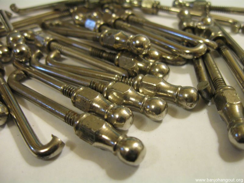 SOLD Vintage Vega Banjo Hooks and Nuts ( closed end ball nuts