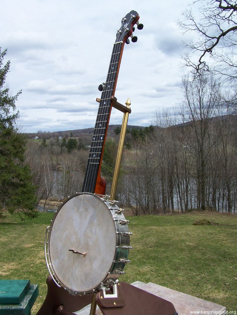 A gorgeous old-timey banjo