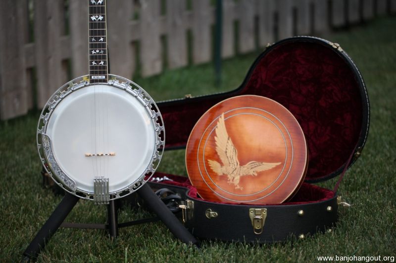 Richelieu 5 String Golden Eagle Archtop Banjo Used Banjo For Sale at