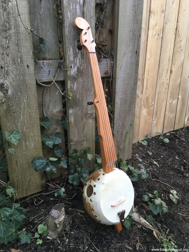 Fretless Gourd Banjo by Nate Calkins Used Banjo For Sale at