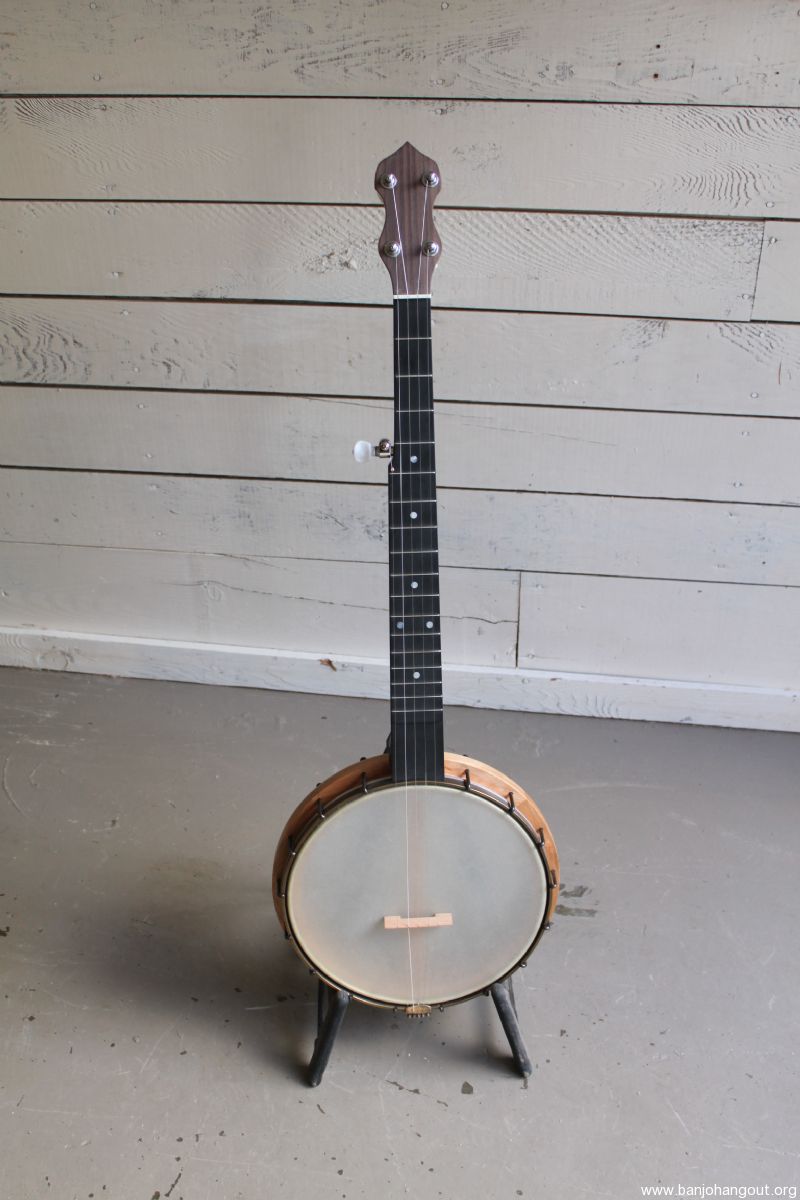 Cherry Openback w/ wood Flange by Nate Calkins Used Banjo For Sale at