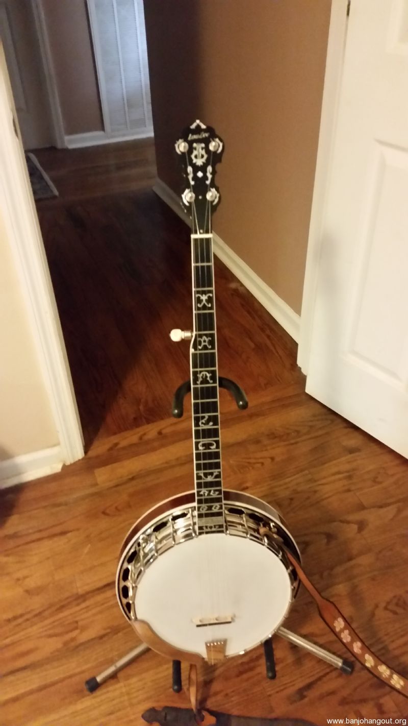 Hopkins LouZee 5 string resonator banjo on Hold Used Banjo For Sale