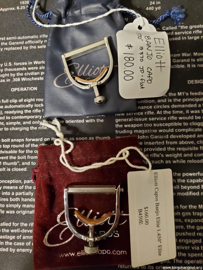 Elliott Capos Used Banjo For Sale at