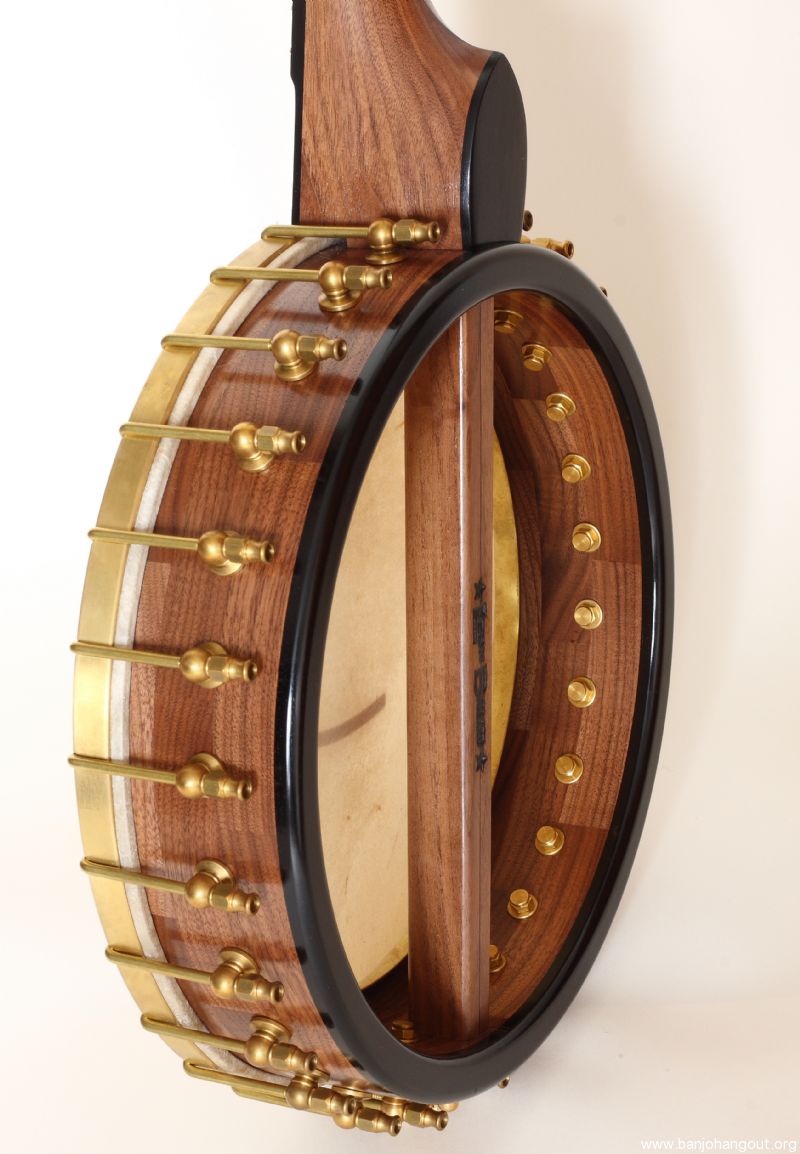 Ballard Walnut, Dobson tone ring open back 25.5" scale Used Banjo For