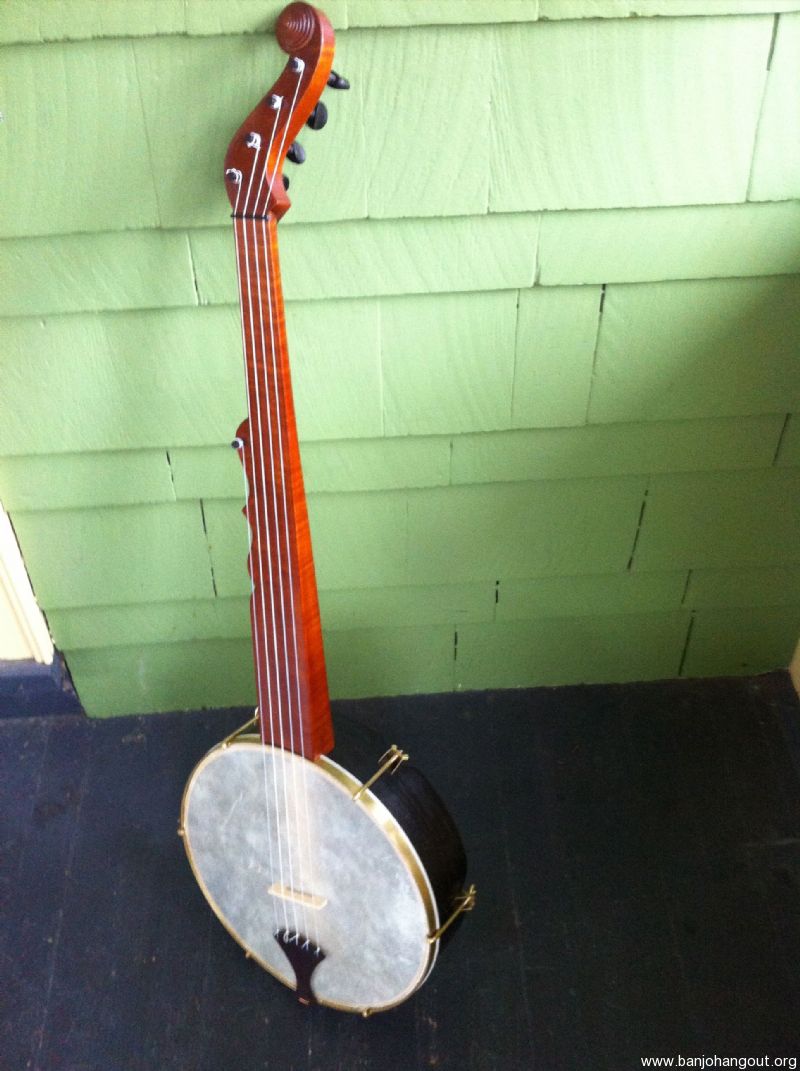 Bell and Son Boucher flame maple neck minstrel banjo Used Banjo For Sale at BanjoBuyer
