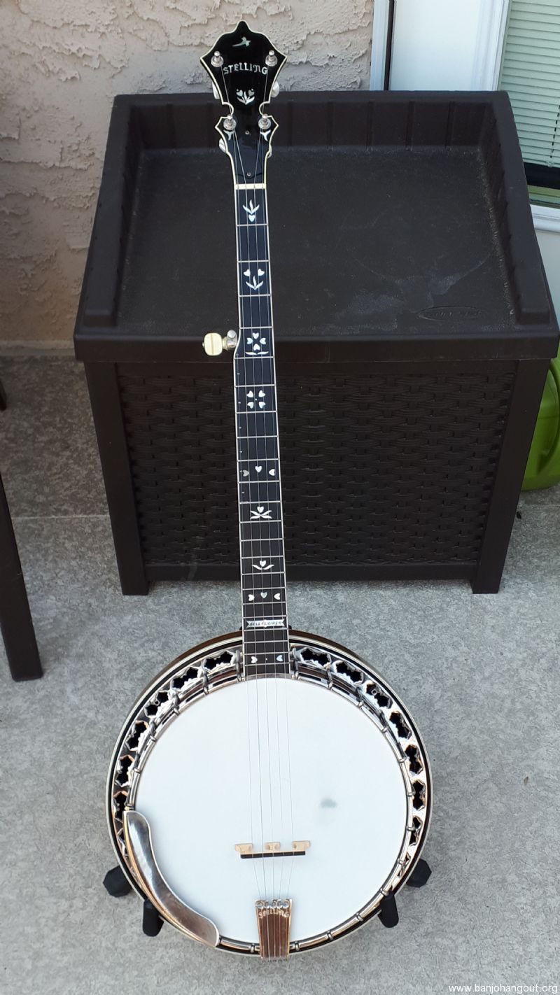 1980 Stelling Bellflower Used Banjo For Sale at