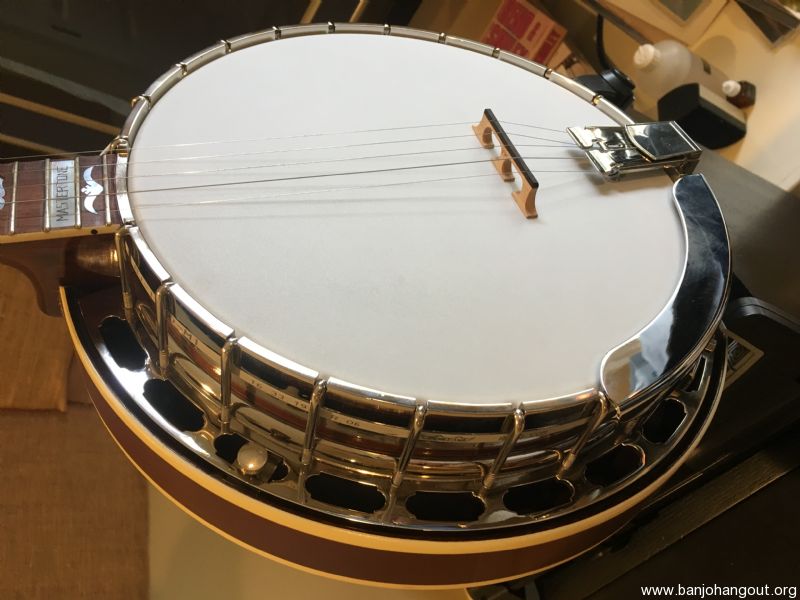SOLD Complete RB3 style banjo pot with Huber ring and Cooperman rim for sale SOLD Banjo Hangout
