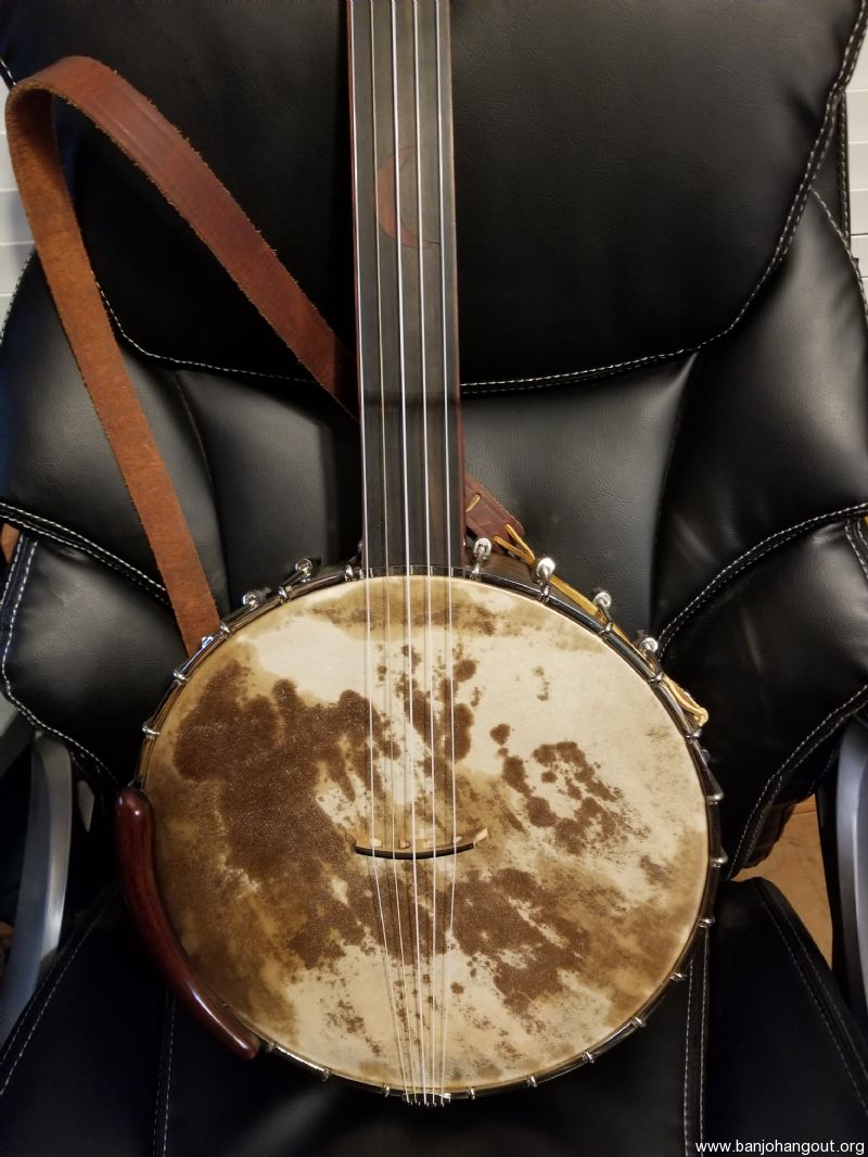 High Moon Gold Tone Fretless Used Banjo For Sale at