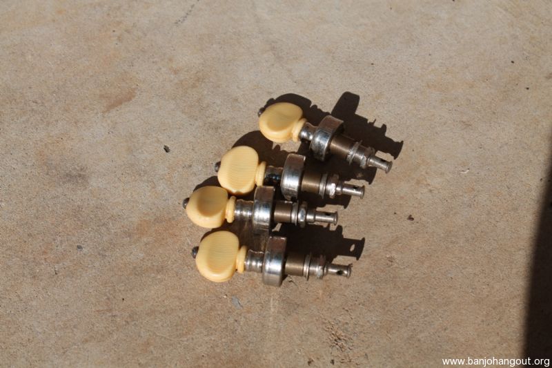 SOLD Vintage Grover "Pancake" Banjo Tuners Set of 4 Banjo Hangout