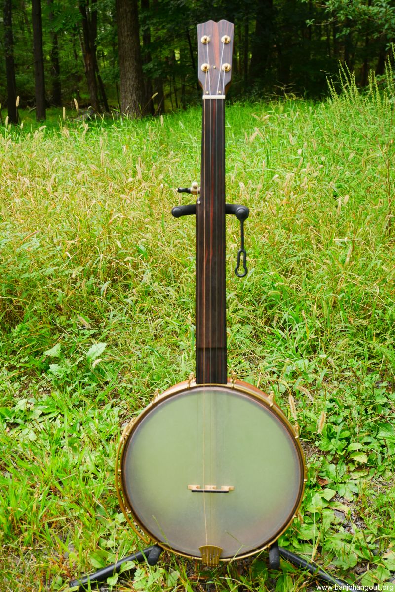 Mahogany Fretless 12” pot Used Banjo For Sale at