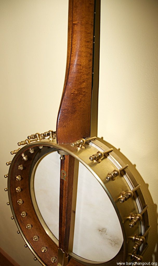 Rickard 12inch raw brass spunover Used Banjo For Sale at