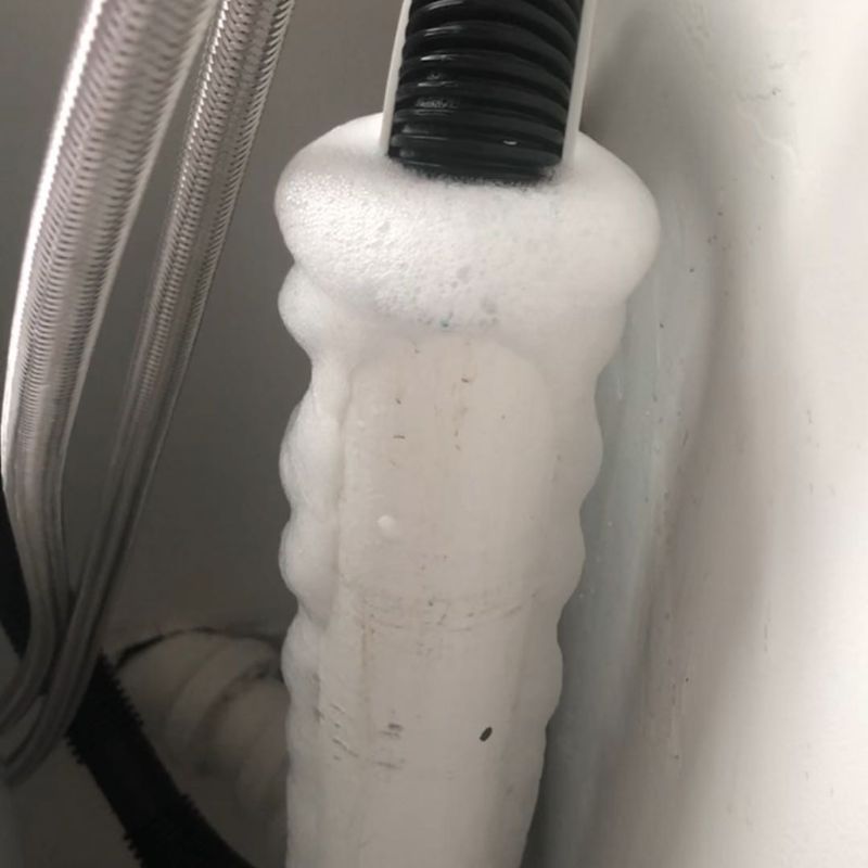 Soap suds coming out of washing machine standpipe. Discussion Forums