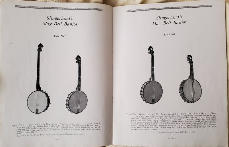 Slingerland Catalog Discussion Forums Banjo Hangout
