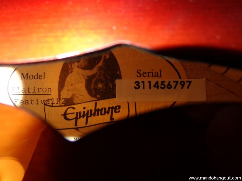 SOLD: Flatiron Festival F-2 Mandolin by Epiphone - SOLD