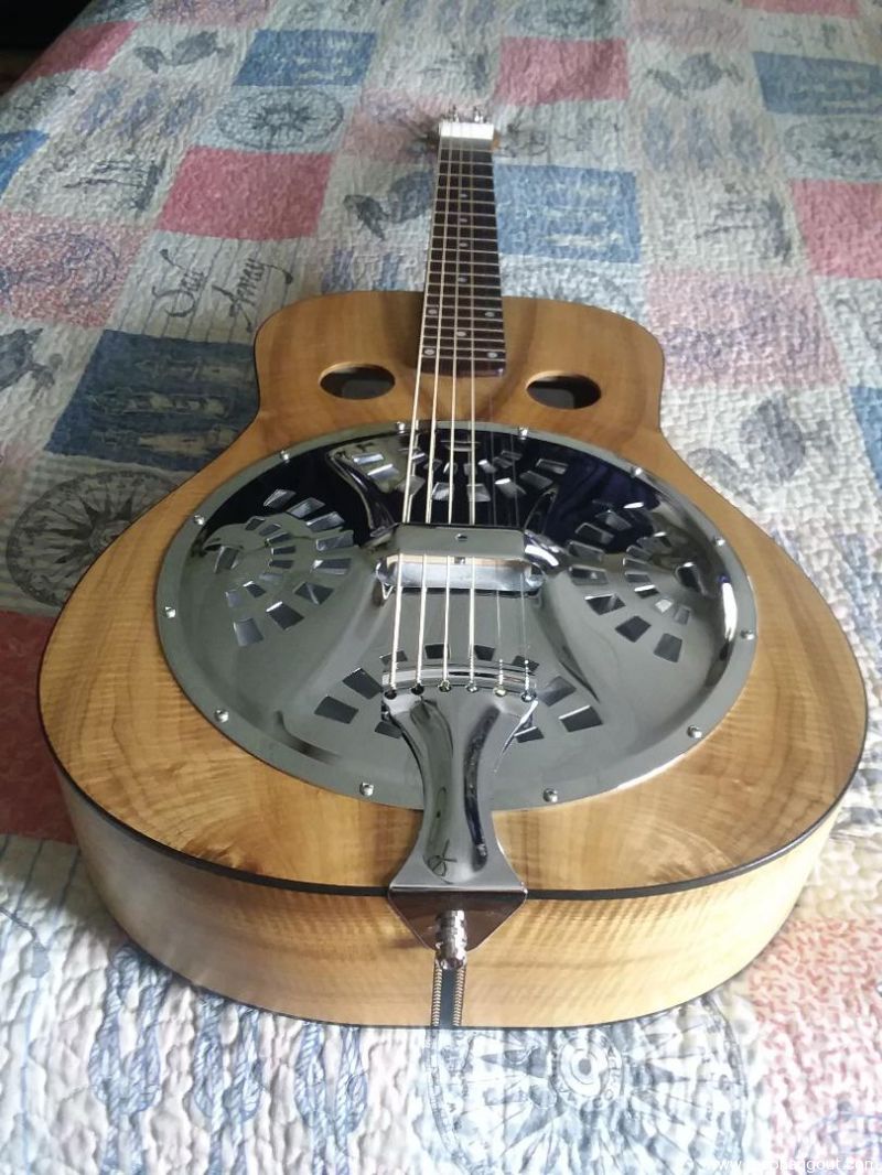 SOLD Solid Myrtlewood Dobro Reso Hangout